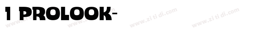 1 ProLook字体转换